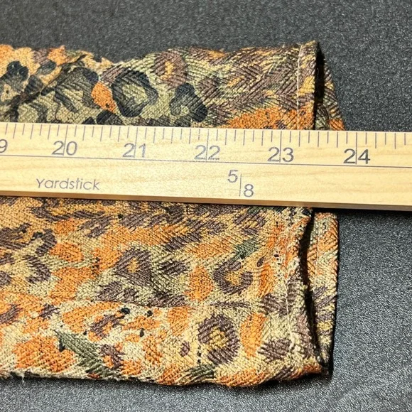 Coldwater Creek Animal Print Blazer Jacket Womens Size 10 Brown Orange - Picture 8 of 9